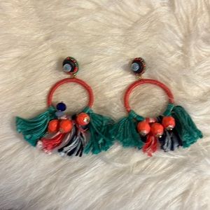 ✌️Stella & Dot Women's Fringe Boho Hoop Earrings✌️